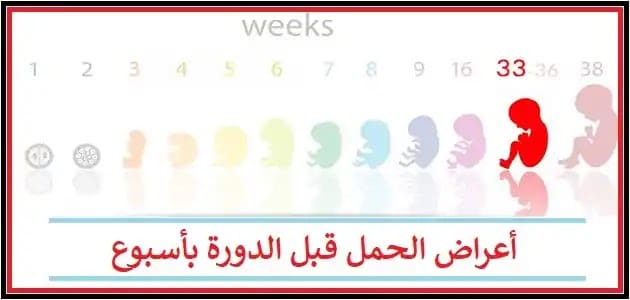 علامات الحمل قبل الدورة بأسبوع